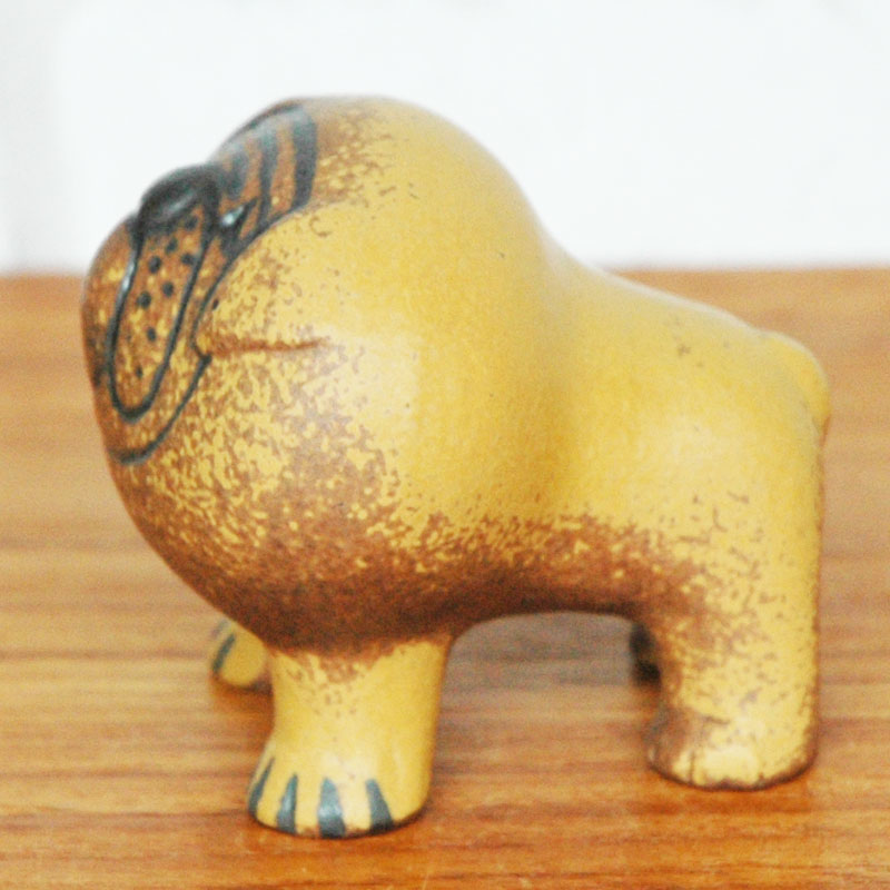 Bulldog(�֥�ɥå��˥饤�ȥ֥饦�󡦥ߥ˥����� ����ͥ륷�꡼�� Lisa Larson(�ꥵ���顼����) �̲����֥�������ʪ