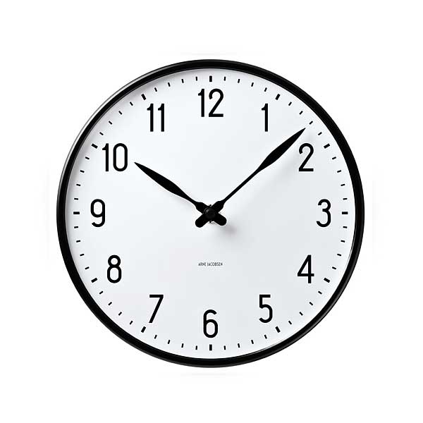 ����ͥ䥳�֥��󡦳ݤ����� STATION���ơ������ 21cm��ARNE JACOBSEN WallClock ROSENDAHL COPENHAGEN (�������������� ���ڥ�ϡ�����)