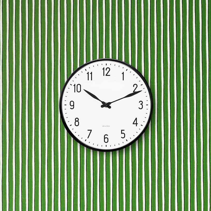 ����ͥ䥳�֥��󡦳ݤ����� STATION���ơ������ 21cm��ARNE JACOBSEN WallClock ROSENDAHL COPENHAGEN (�������������� ���ڥ�ϡ�����)