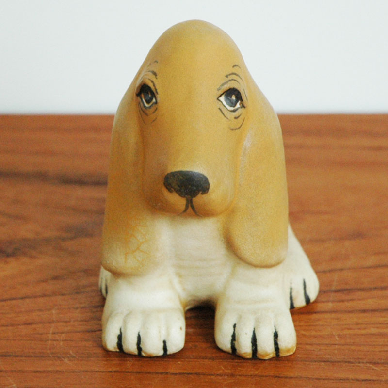 Basset Hound(�Х��åȥϥ���ɡ�Lisa Larson(�ꥵ �顼����)����ͥ륷�꡼�� �̲����֥��� ��ʪ