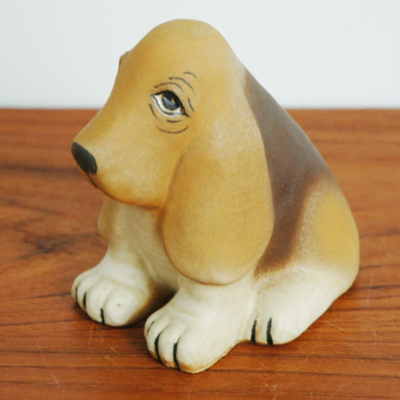 Basset Hound(�Х��åȥϥ���ɡ�Lisa Larson(�ꥵ �顼����)����ͥ륷�꡼�� �̲����֥��� ��ʪ