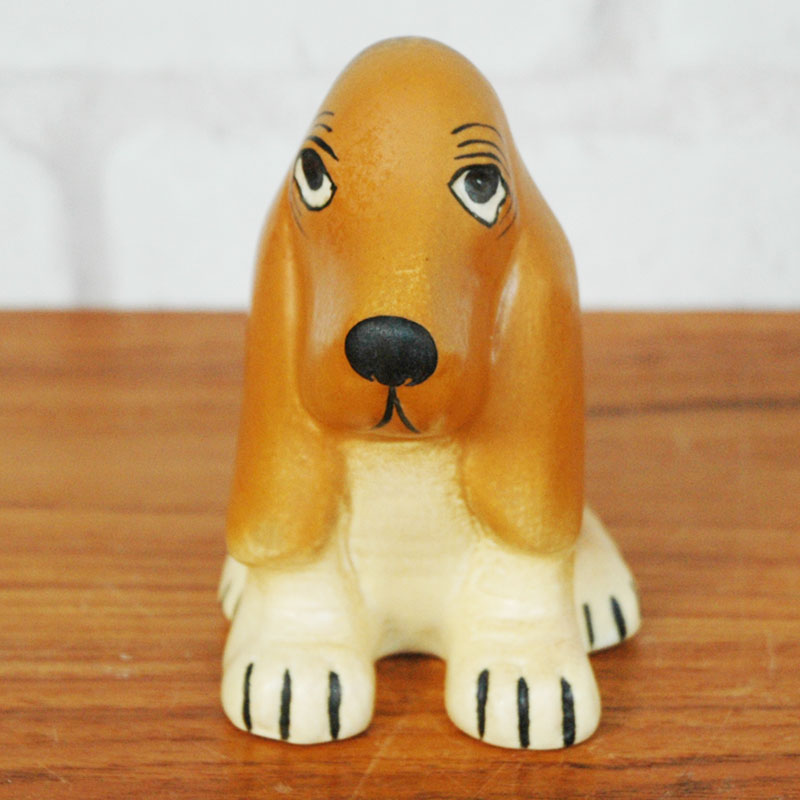 Basset Hound(�Х��åȥϥ���ɡ�Lisa Larson(�ꥵ �顼����)����ͥ륷�꡼�� �̲����֥��� ��ʪ
