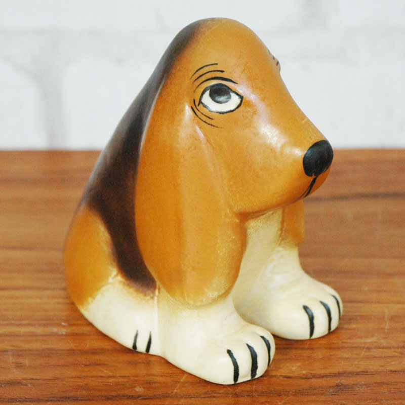 Basset Hound(�Х��åȥϥ���ɡ�Lisa Larson(�ꥵ �顼����)����ͥ륷�꡼�� �̲����֥��� ��ʪ