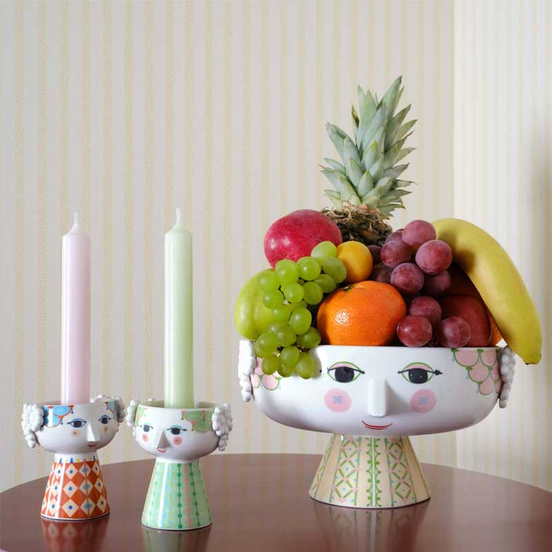 Eva Bowl on stand soft pink(���������ܥ���� ��24 cm �ӥ�󡦥�����֥�å� Bjorn Wiinblad �̲��ǥ�ޡ��� 54043