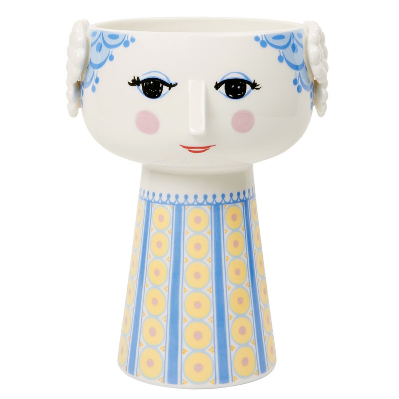 EVA VASES(���С��١�����H18.5cm �饤�ȥ֥롼 �ӥ�󡦥�����֥�å� Bjorn Wiinblad �̲��ǥ�ޡ��� 56537