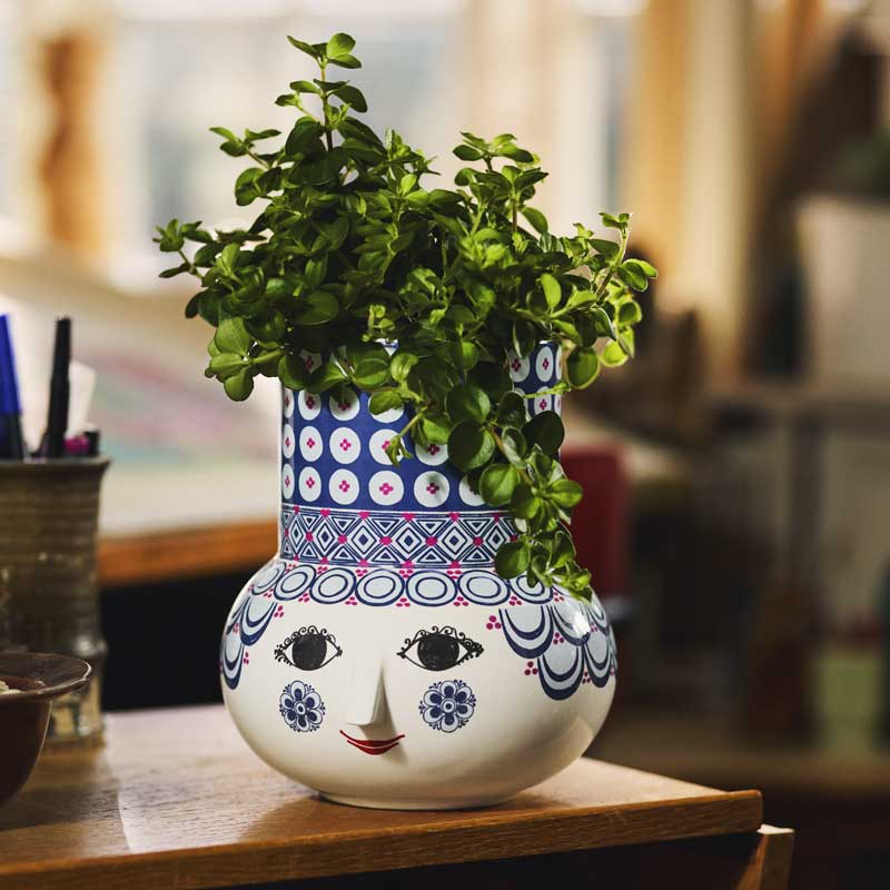 OLGA ���륬 �֥롼 H20cm �ӥ�󡦥�����֥�å� Bjorn Wiinblad �̲��ǥ�ޡ��� 53111