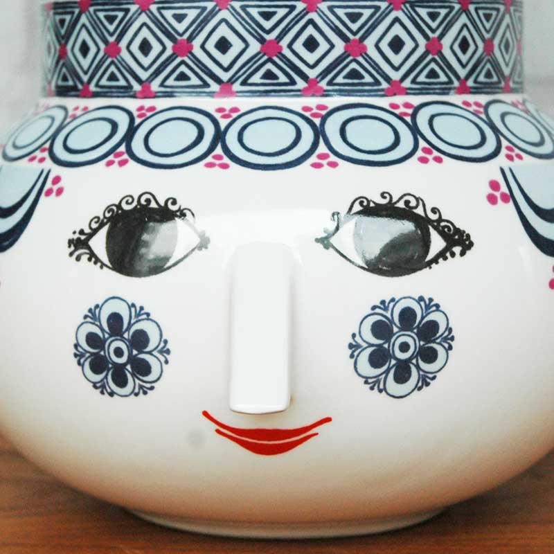 OLGA ���륬 �֥롼 H20cm �ե��١��� �ӥ�󡦥�����֥�å� Bjorn Wiinblad �̲��ǥ�ޡ��� 53111