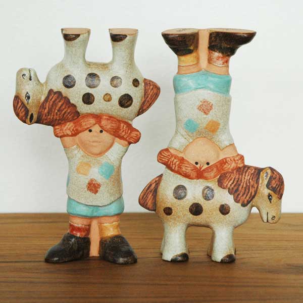 ޤ夲ԥåԡĹĲΥԥå Pippi with Horse Lisa Larson(ꥵ 顼) ̲֥ʪ