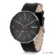����ͥ䥳�֥��� �ӻ��ס�Bankers Gray Face �Х󥫡��� �쥶�����ȥ�å� 40mm�����졼 ARNE JACOBSEN WATCHS��