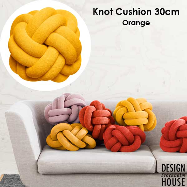 Knot Cushion(�Υåȥ��å�����30cm Orange(����󥸡�DESIGN HOUSE stockholm(�ǥ�����ϥ��� ���ȥå��ۥ��)