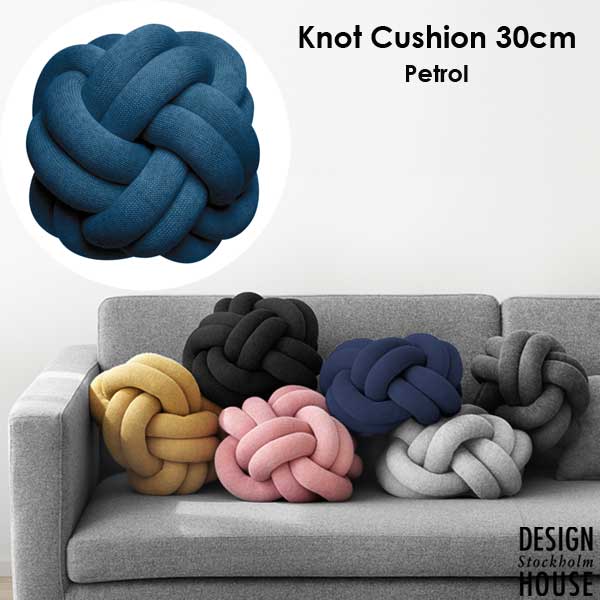 Knot Cushion(�Υåȥ��å�����30cm Petrol(�ڥȥ����DESIGN HOUSE stockholm(�ǥ�����ϥ��� ���ȥå��ۥ��)