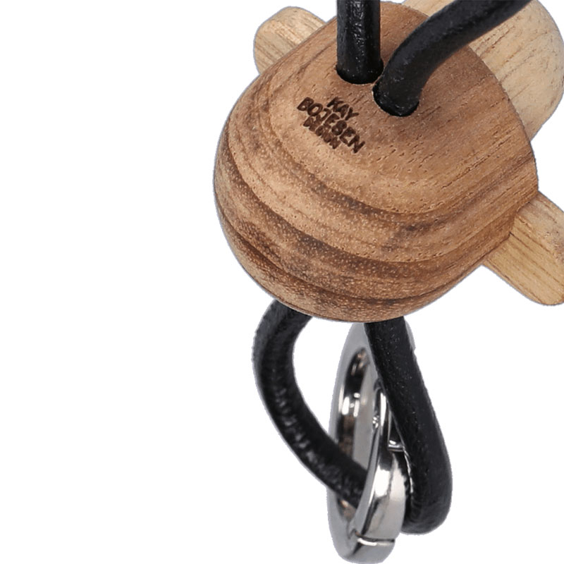 Kay Bojesen(ܥMonkey Silver Keychaine with black leather 󥭡 С֥å쥶  ǥޡ 39806