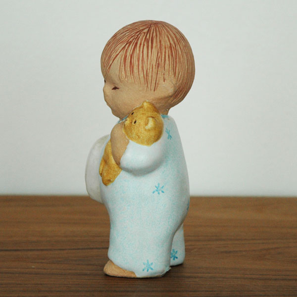 Boy with Bear blue(�ܡ��������������٥��˥֥롼/�ˤλҤȥ���/Lisa Larson(�ꥵ �顼����)/�̲����֥�������ʪ
