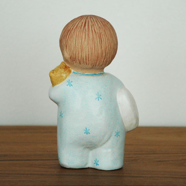 Boy with Bear blue(�ܡ��������������٥��˥֥롼/�ˤλҤȥ���/Lisa Larson(�ꥵ �顼����)/�̲����֥�������ʪ