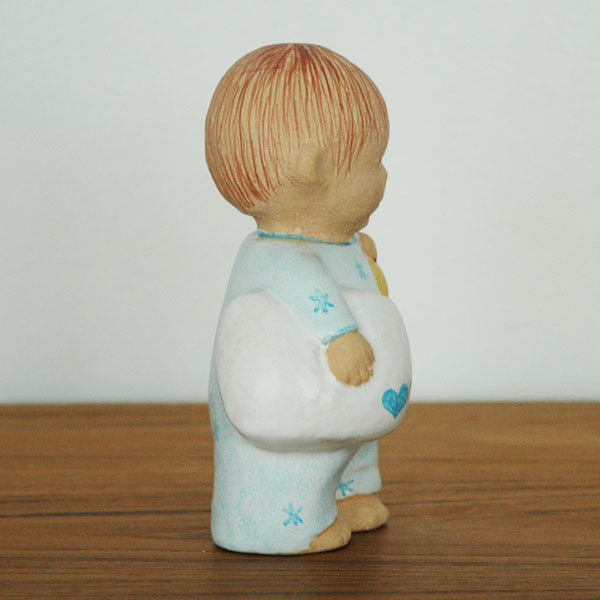 Boy with Bear blue(�ܡ��������������٥��˥֥롼/�ˤλҤȥ���/Lisa Larson(�ꥵ �顼����)/�̲����֥�������ʪ