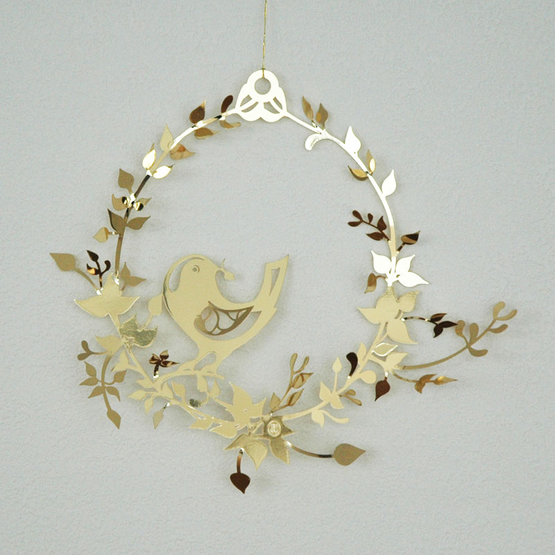 Bird Flower wreath Ornament(��Ļ�Ȳ֤Υ꡼���˥����ʥ���H=18cm Jette frolich(�����åơ��ե�����åҡ˥��ꥹ�ޥ������ʥ���/�̲��ǥ�ޡ���