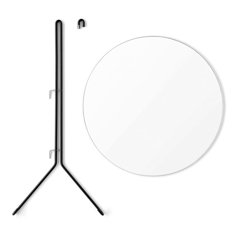 Wall Mirror 50cm(��������ߥ顼�˥֥�å� �ɳݤ��ߥ顼 MOEBE(�ࡼ��) �ǥ�ޡ���