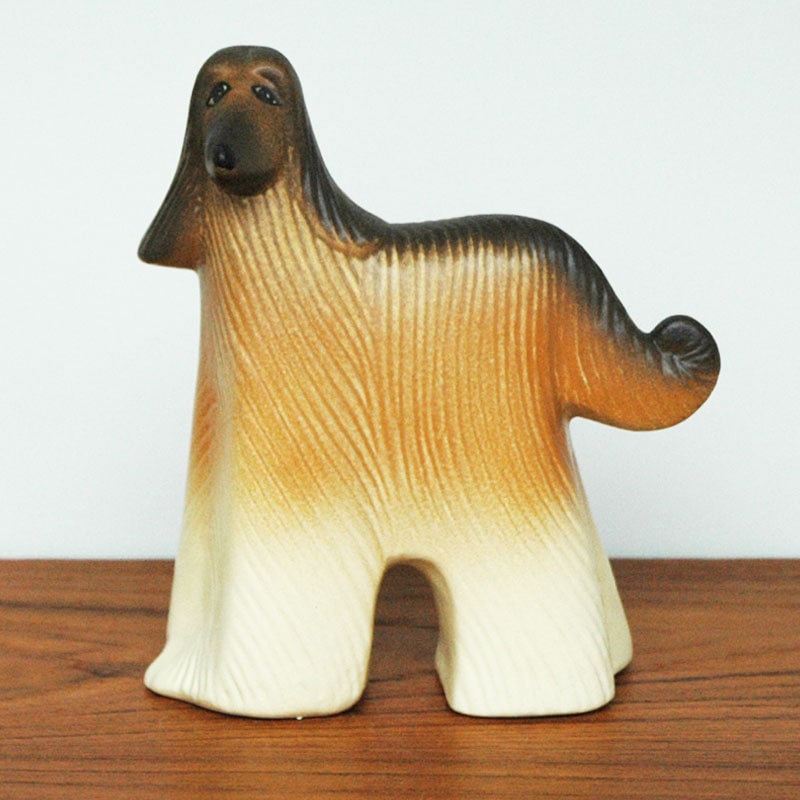 Afghan hound(���ե���ϥ���ɡ˥���ͥ� ���֥��� Lisa Larson(�ꥵ �顼����) �̲����֥�������ʪ