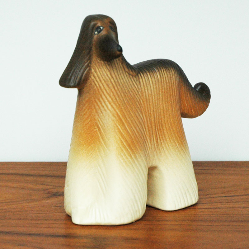 Afghan hound(���ե���ϥ���ɡ˥���ͥ� ���֥��� Lisa Larson(�ꥵ �顼����) �̲����֥�������ʪ