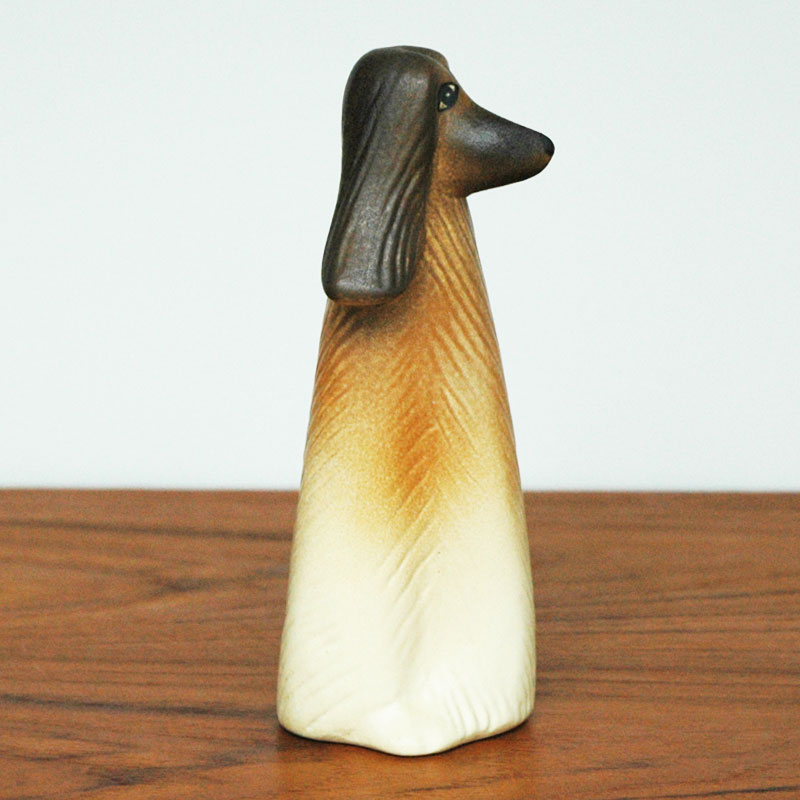 Afghan hound(���ե���ϥ���ɡ˥���ͥ� ���֥��� Lisa Larson(�ꥵ �顼����) �̲����֥�������ʪ