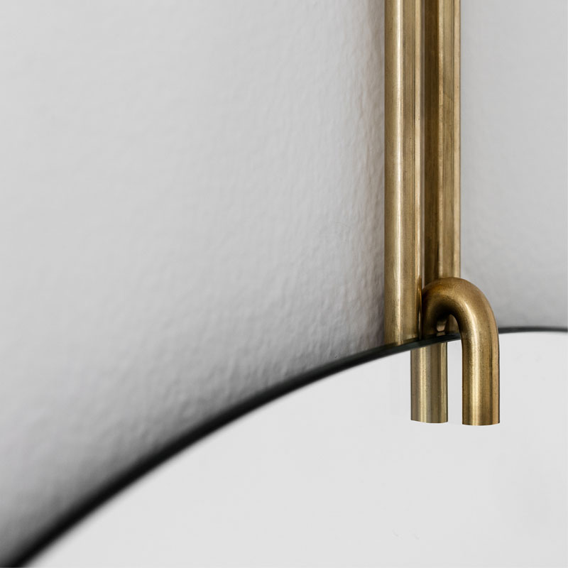 Wall Mirror 50cm(ߥ顼˥֥饹ʿ﫡 ɳݤߥ顼 MOEBE(ࡼ) ǥޡ