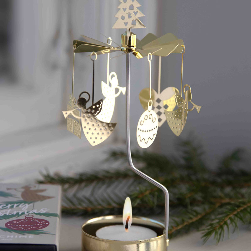 ROTARY CANDLE HOLDER Chistmas gold �������꡼�����ɥ�ۥ���������󥸥��� ���ꥹ�ޥ��Υ��� Pluto(�ץ롼�ȡ�