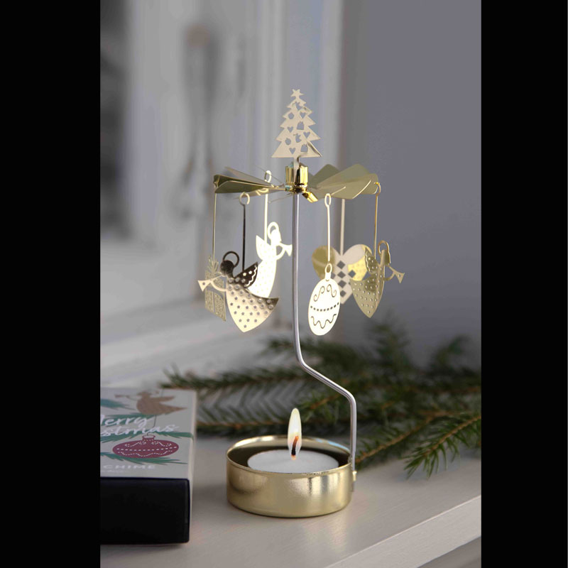 ROTARY CANDLE HOLDER Chistmas gold �������꡼�����ɥ�ۥ���������󥸥��� ���ꥹ�ޥ��Υ��� Pluto(�ץ롼�ȡ�