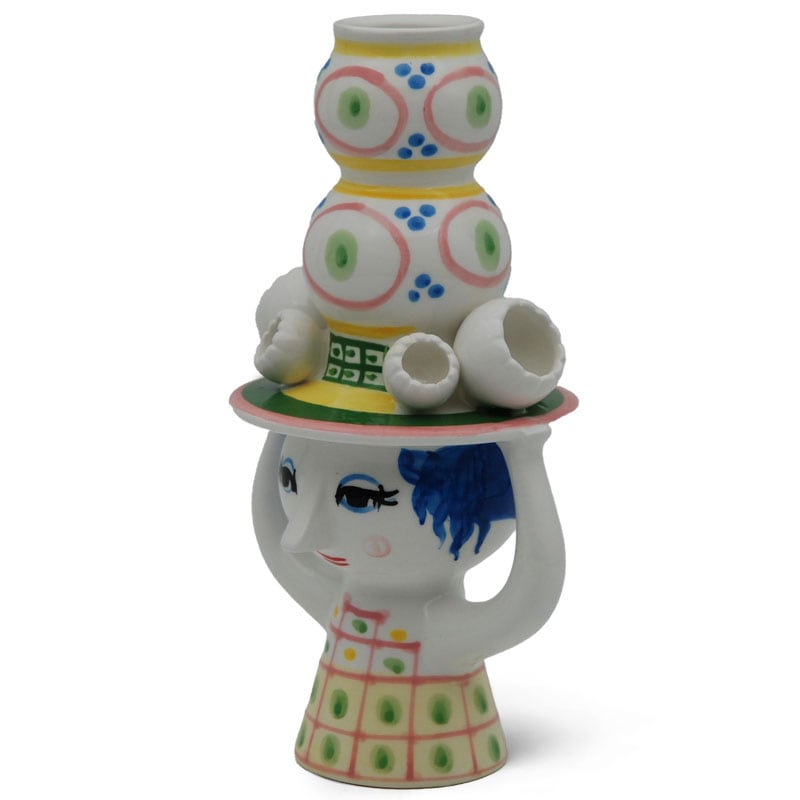 LADY WITH HAT Candleholder(��ǥ��������ϥåȡ������ɥ�ۥ������H16cm �ӥ�󡦥�����֥�å� Bjorn Wiinblad �̲��ǥ�ޡ�����54052