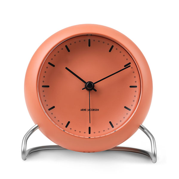 ARNE JACOBSEN TableClock CityHall PALE ORANGE ����ͥ䥳�֥��󡦥ơ��֥륯���å������ƥ��ۡ��� �ڡ��륪��� �֤����� ROSENDAHL COPENHAGEN (������������륳�ڥ�ϡ�����)43692