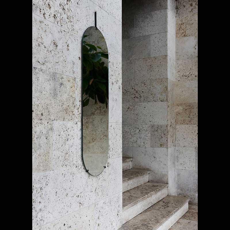 Tall Wall Mirror(ȡ륦ߥ顼W44H147cm ֥å ɳݤߥ顼 MOEBE(ࡼ) ǥޡ