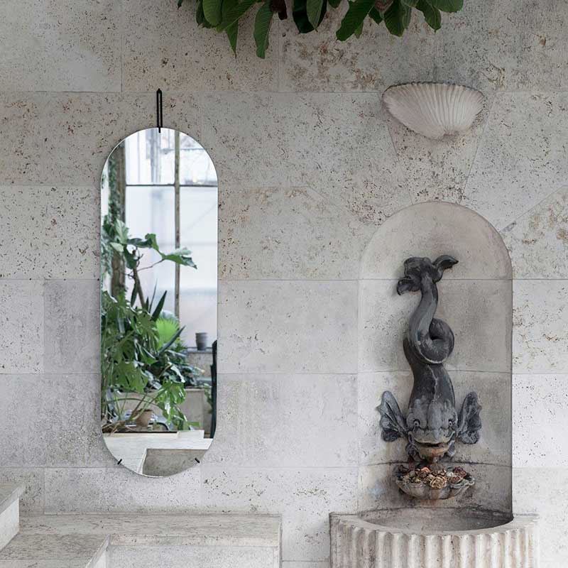 Tall Wall Mirror(ȡ륦ߥ顼W44H147cm ֥å ɳݤߥ顼 MOEBE(ࡼ) ǥޡ