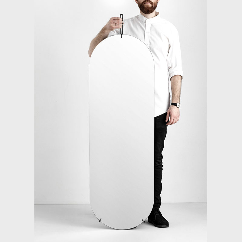 Tall Wall Mirror(ȡ륦ߥ顼W44H147cm ֥å ɳݤߥ顼 MOEBE(ࡼ) ǥޡ