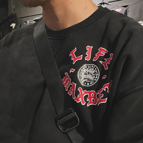 【ネコポス不可】 LIFEISMAXBET&RG CIRCLE SWEAT