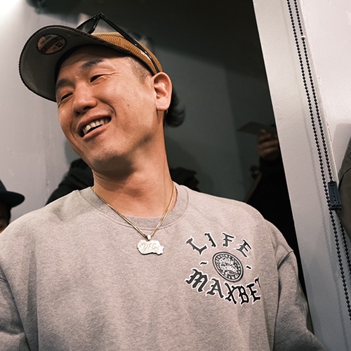 【ネコポス不可】 LIFEISMAXBET&RG CIRCLE SWEAT