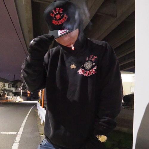 【ネコポス不可】 LIFEISMAXBET&RG CIRCLE SWEAT