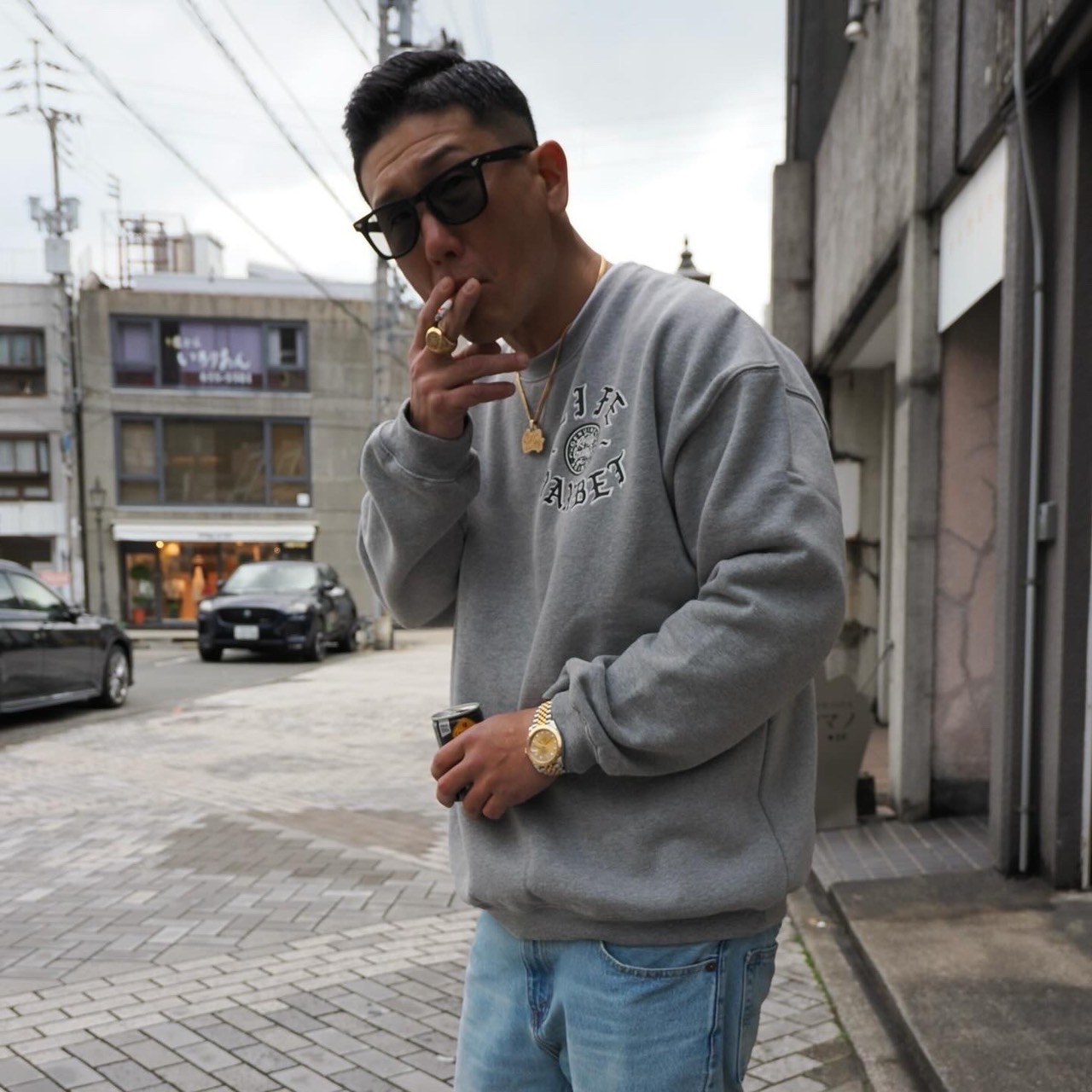 【ネコポス不可】 LIFEISMAXBET&RG CIRCLE SWEAT
