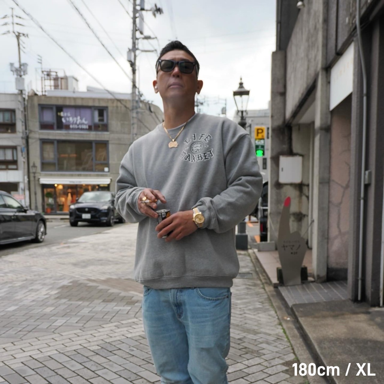 【ネコポス不可】 LIFEISMAXBET&RG CIRCLE SWEAT