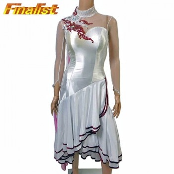 アトリエヒロコ製 社交ダンス スタンダードドレス ピンク 中古 競技 デモ