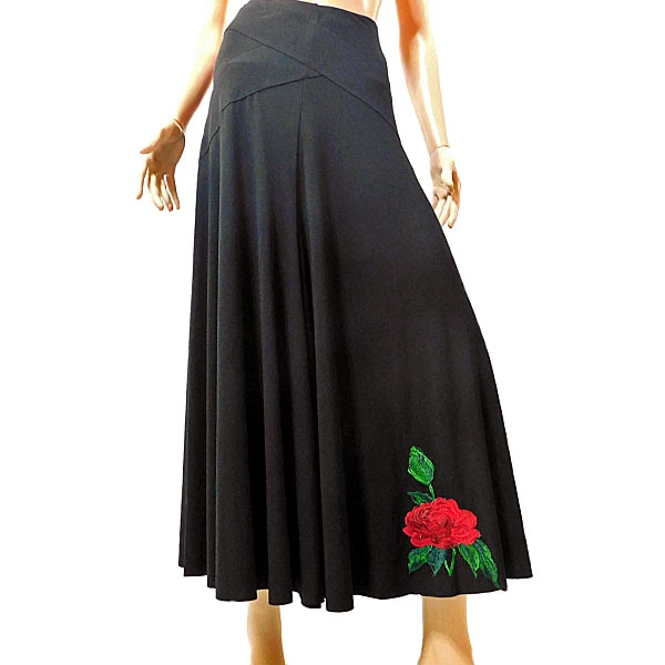 ジャンティ 社交ダンス スカート バラ花 セットアップ対応 練習着