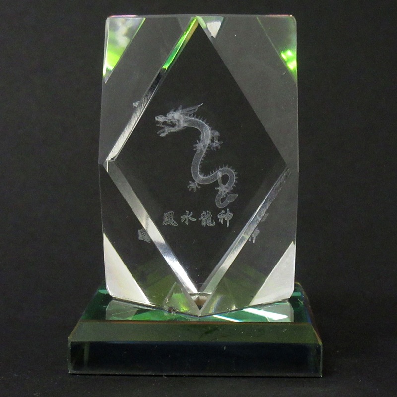 3Dダイヤカットクリスタル 昇り龍（風水龍神） No.120-666