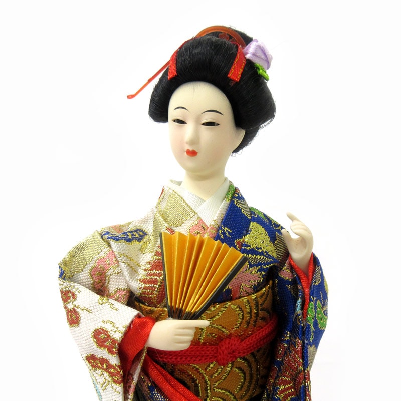 9インチ 日本人形 扇子 No.303-022 | 世界の価値ある商品をお客様のお