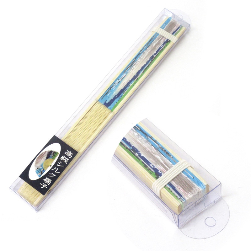 本鼈甲　扇子　寿 超美品 扇子】女房扇 京千鳥格子 (SB-012) 和紙の扇子6寸5分 和詩倶楽部