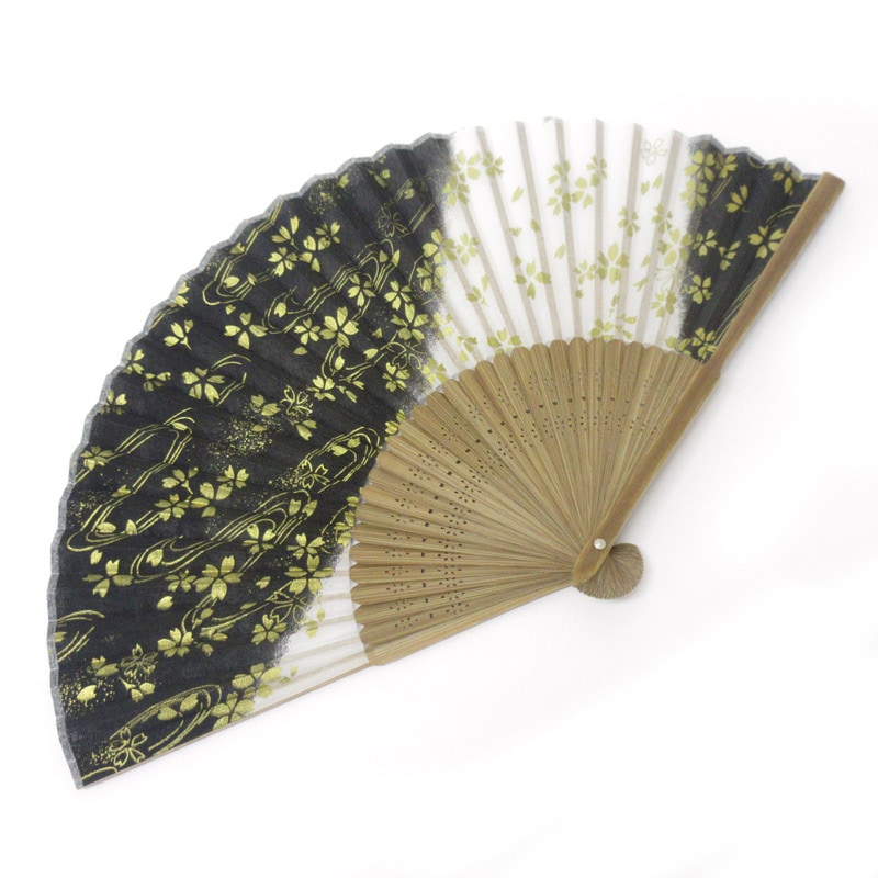 高級シルク扇子 金桜 No.504-727 | 世界の価値ある商品をお客様のお