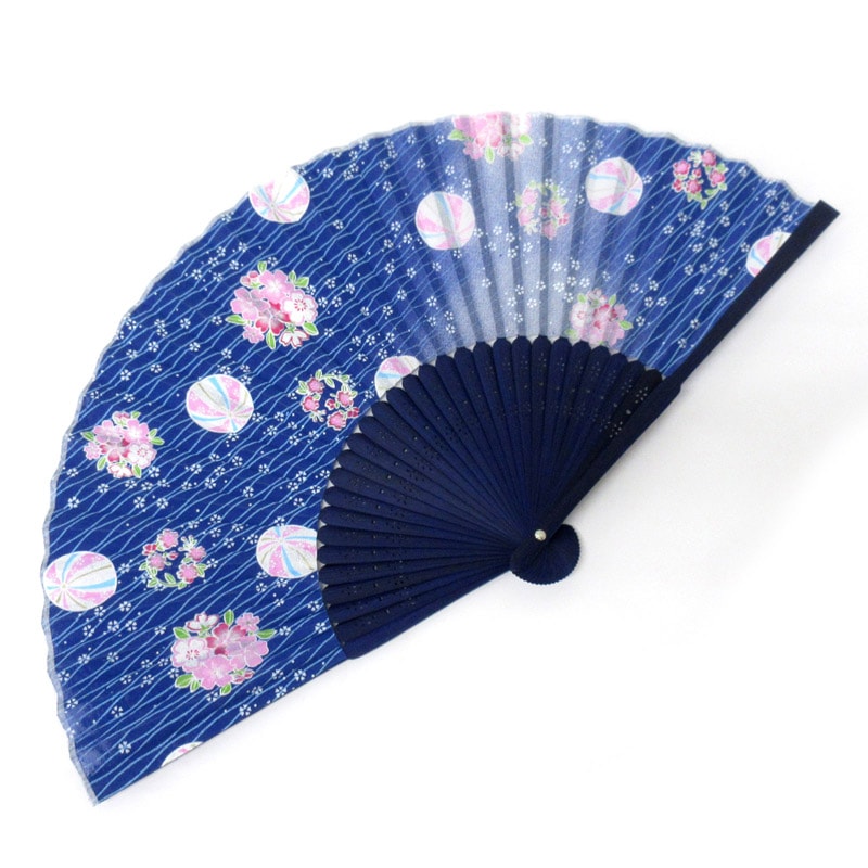 高級シルク扇子 花鞠 No.504-742 | 世界の価値ある商品をお客様のお