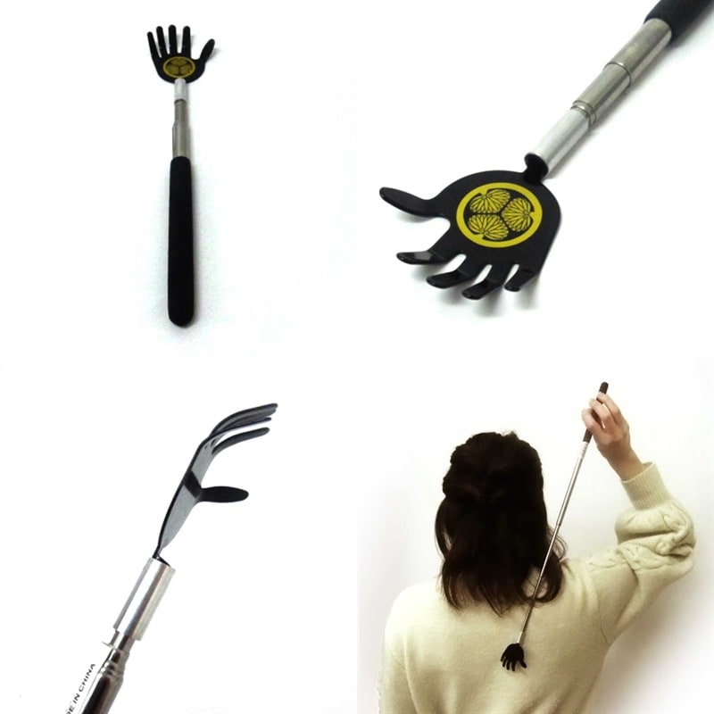 武将 伸びる背中かき 黒／徳川家康 No.303-540 | 世界の価値ある商品を