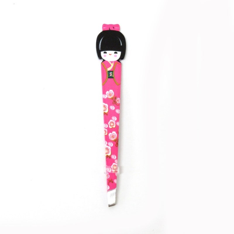ネイルケアグッズ こけし 着物 ピンセット ピンク No.303-607