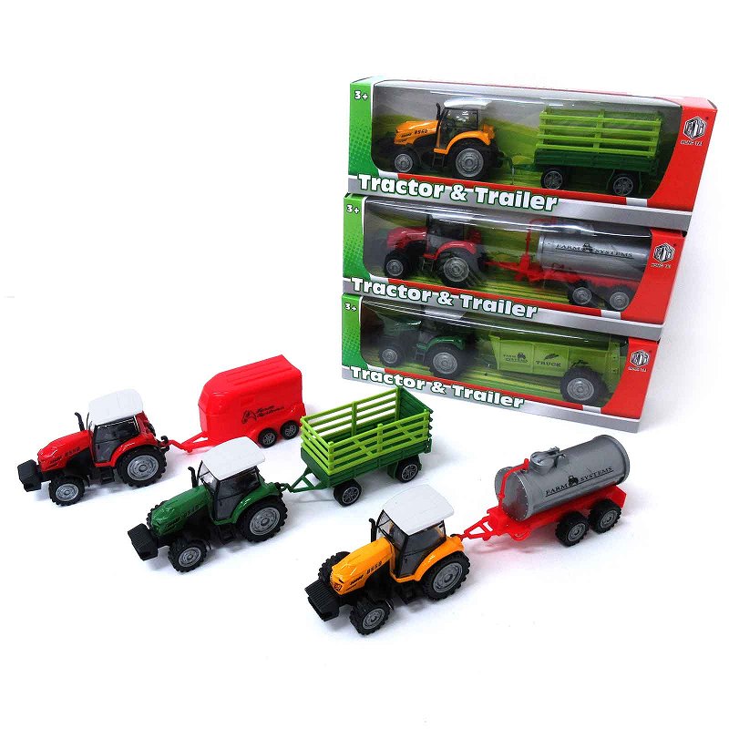 プルバックトラクターセット 3色アソート No.201-307 | 世界の価値ある