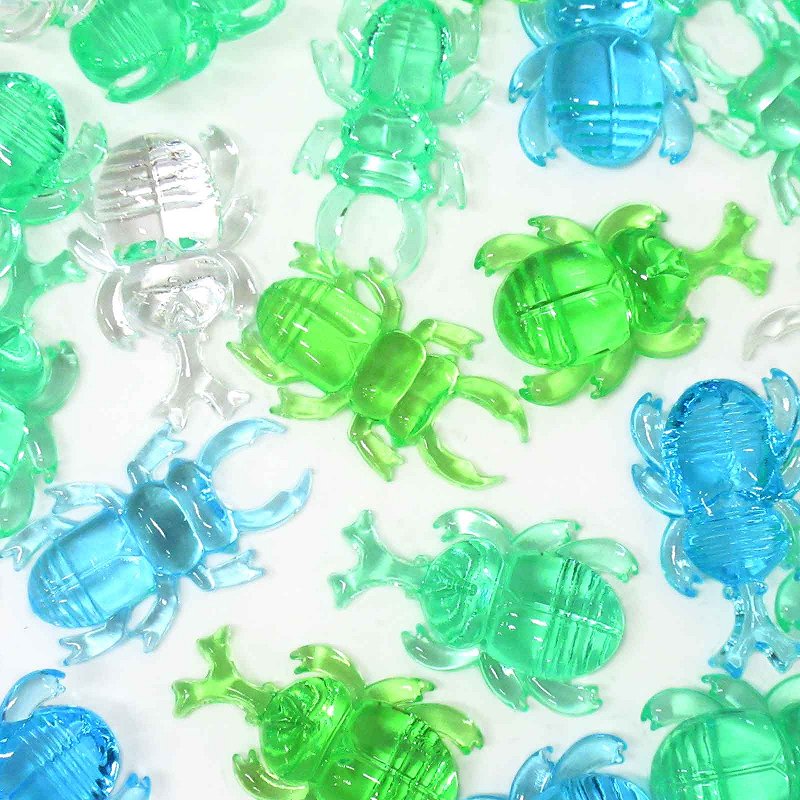 クラッシュアイス カブトムシ＆クワガタ グリーン系ミックス No.506