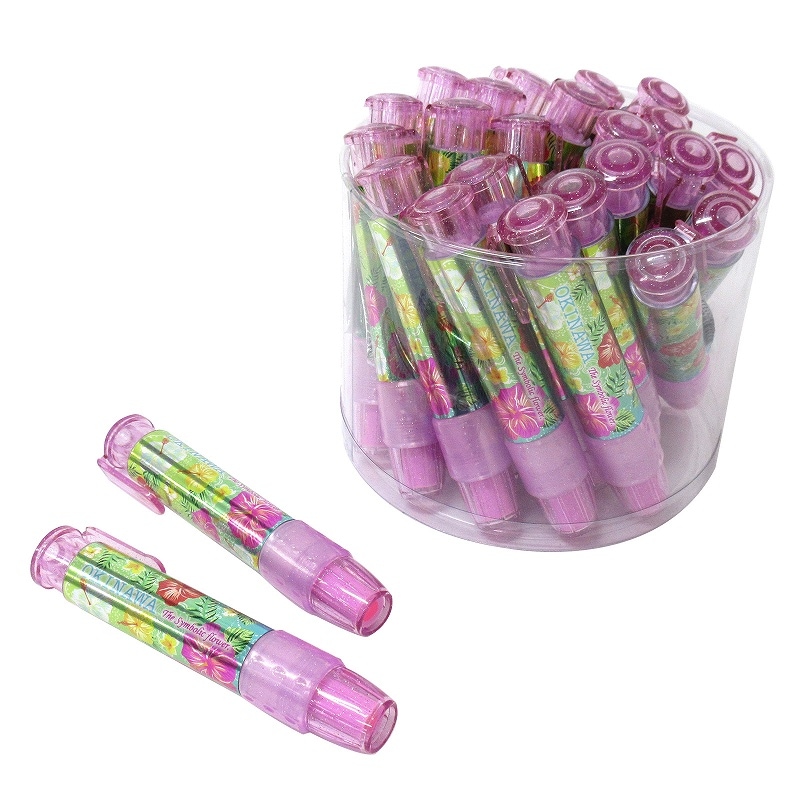 ノック式消しゴム 沖縄ハイビスカス ピンク No.301-778 | 世界の価値