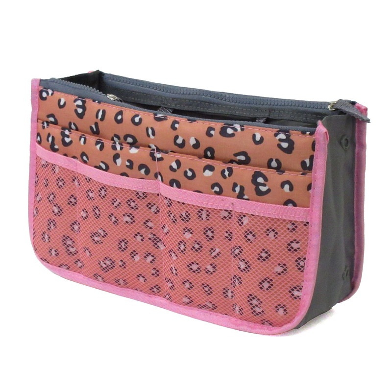 バッグインバッグ ヒョウ柄 ピンク No.607-304 | 世界の価値ある